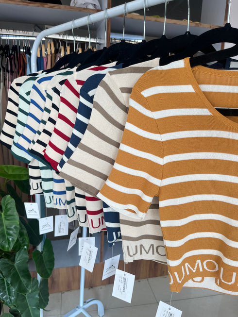 Strips Crop Tops